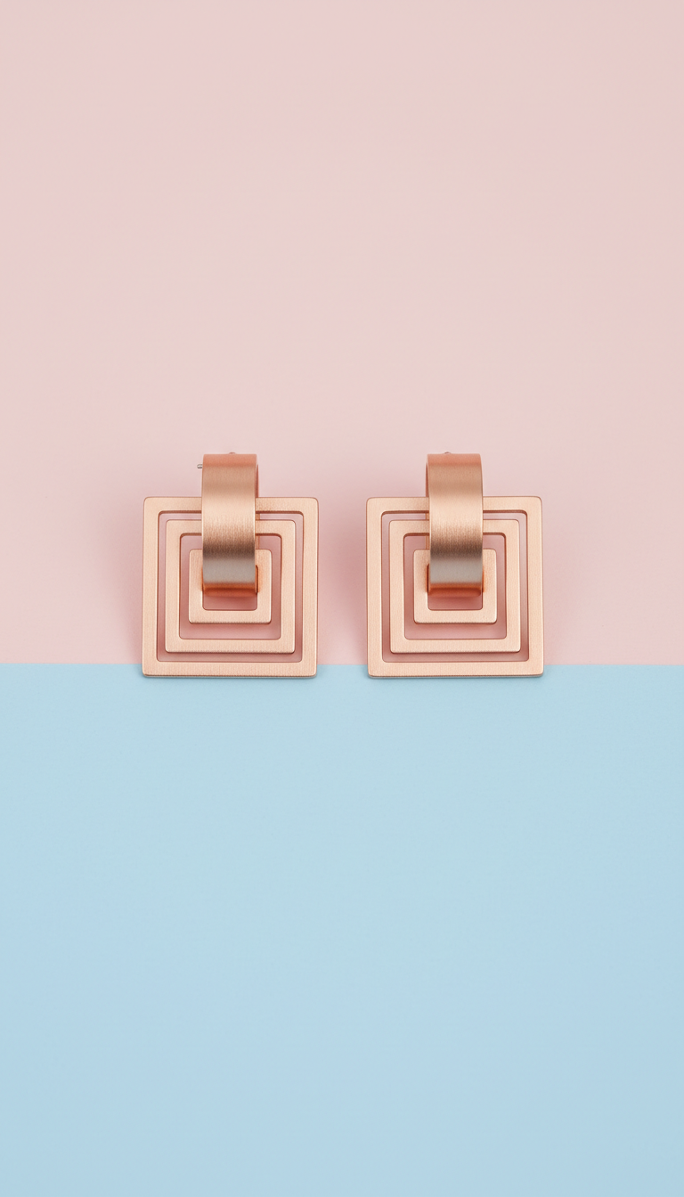 Oversized Geometric Hoop Earrings