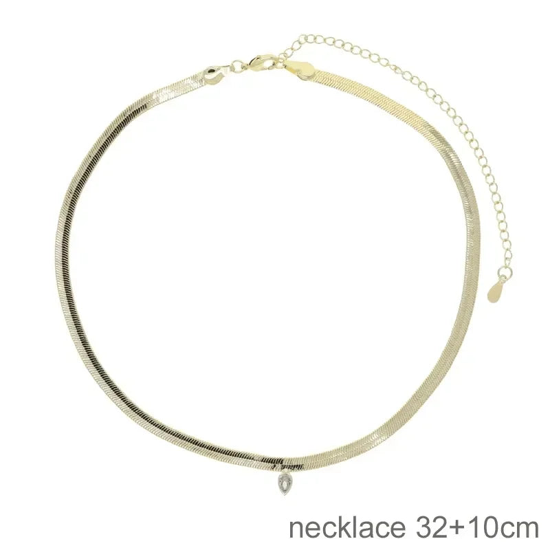 New Fashion Design Water Drop Bling Oval CZ Choker Necklace Lariat Long Bar Tear Drop Y Shape Long Tassel Women Jewelry