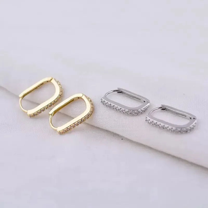 3PCS Triple Huggie Stud Earrings Set Cute Statement Chain Earring Dainty Drop Earrings Small Hoops Women Trendy Jewelry Lots